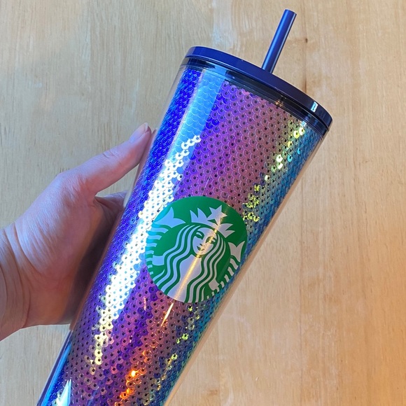 Starbucks 2020 Iridescent Sequin Cold Cup, Purple - Picture 2 of 6